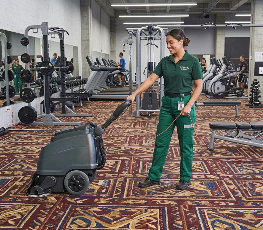 Viper CEX410 working on a gym carpet